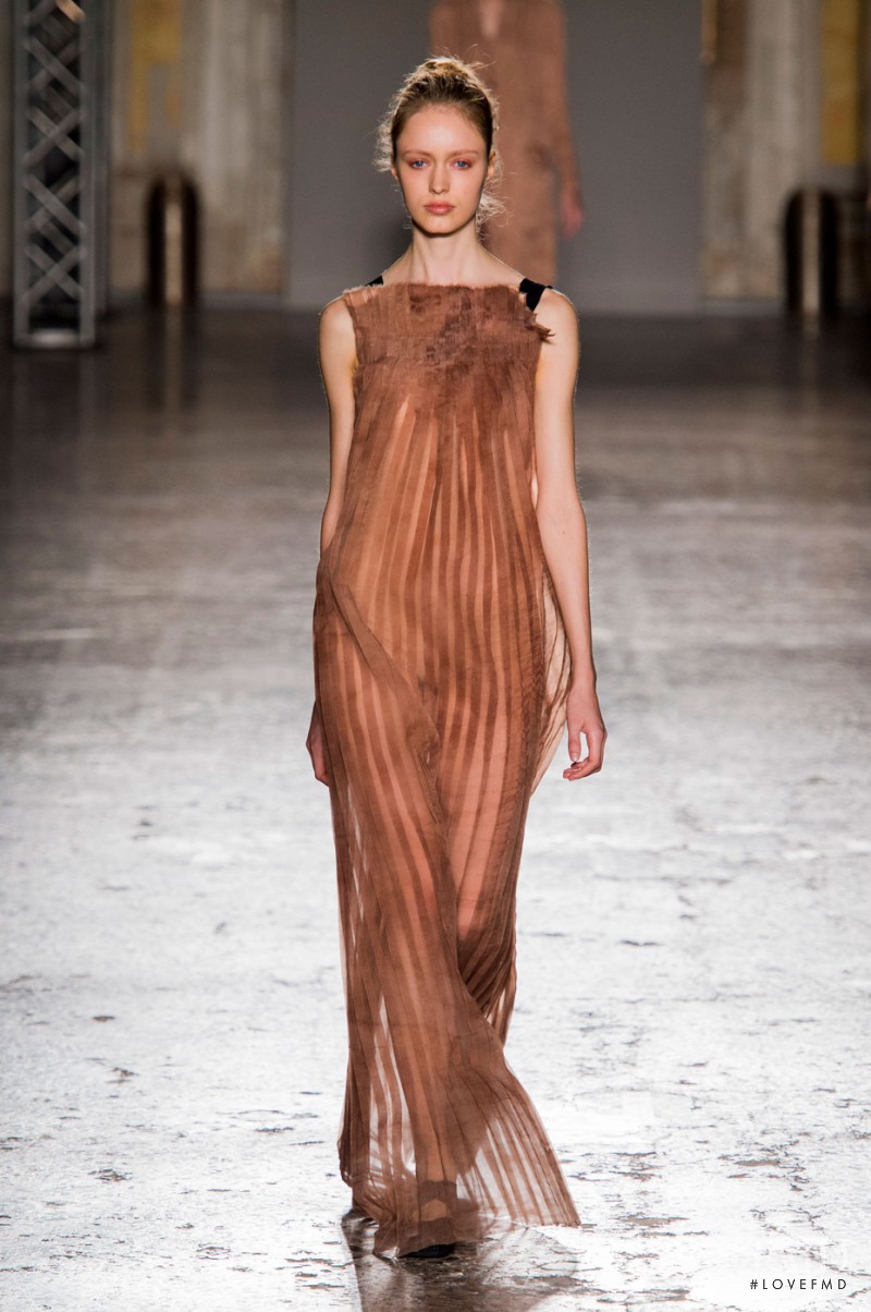 Astrid Rönnborn featured in  the Uma Wang fashion show for Spring/Summer 2016