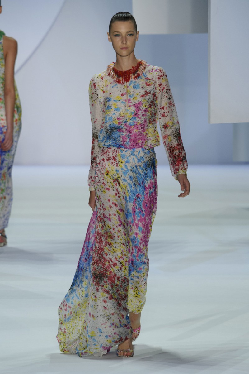 Stephanie Joy Field featured in  the Monique Lhuillier fashion show for Spring/Summer 2016