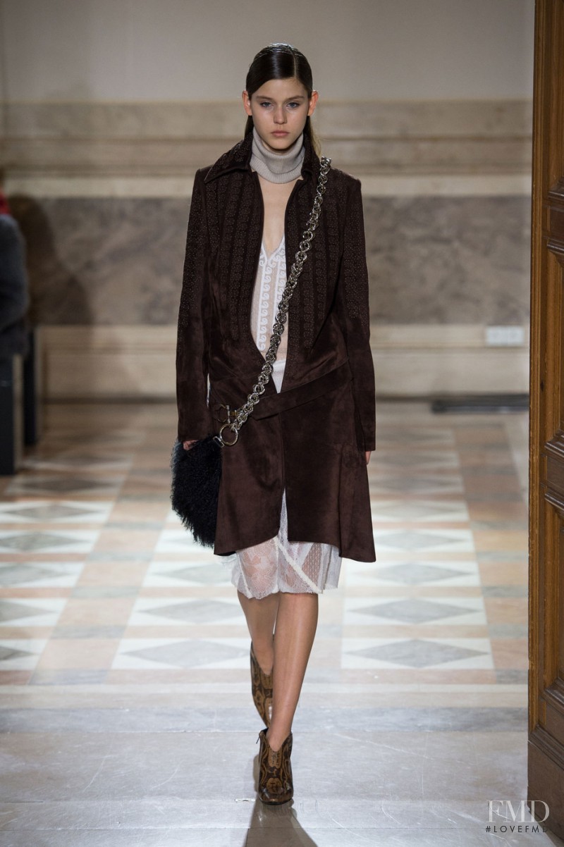 Vivienne Rohner featured in  the Sharon Wauchob fashion show for Autumn/Winter 2015