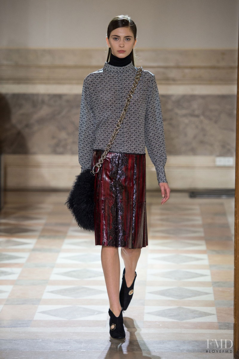 Laura Winges featured in  the Sharon Wauchob fashion show for Autumn/Winter 2015