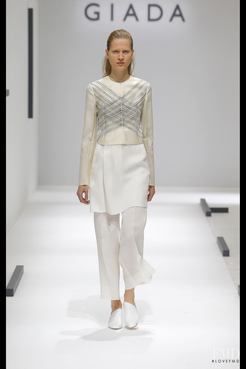 Laura Julie Schwab Holm featured in  the Giada fashion show for Spring/Summer 2016