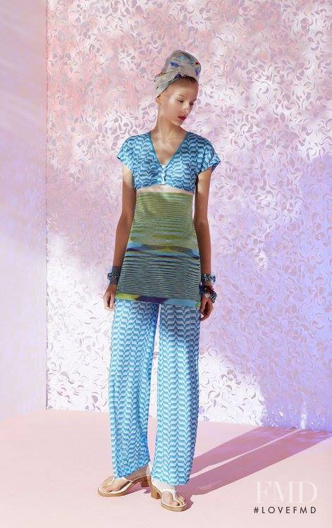 Ola Munik featured in  the Missoni Beachwear lookbook for Spring/Summer 2015
