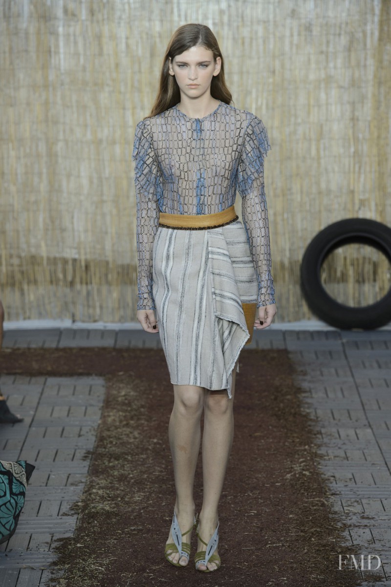Anka Kuryndina featured in  the Sophie Theallet fashion show for Spring/Summer 2016