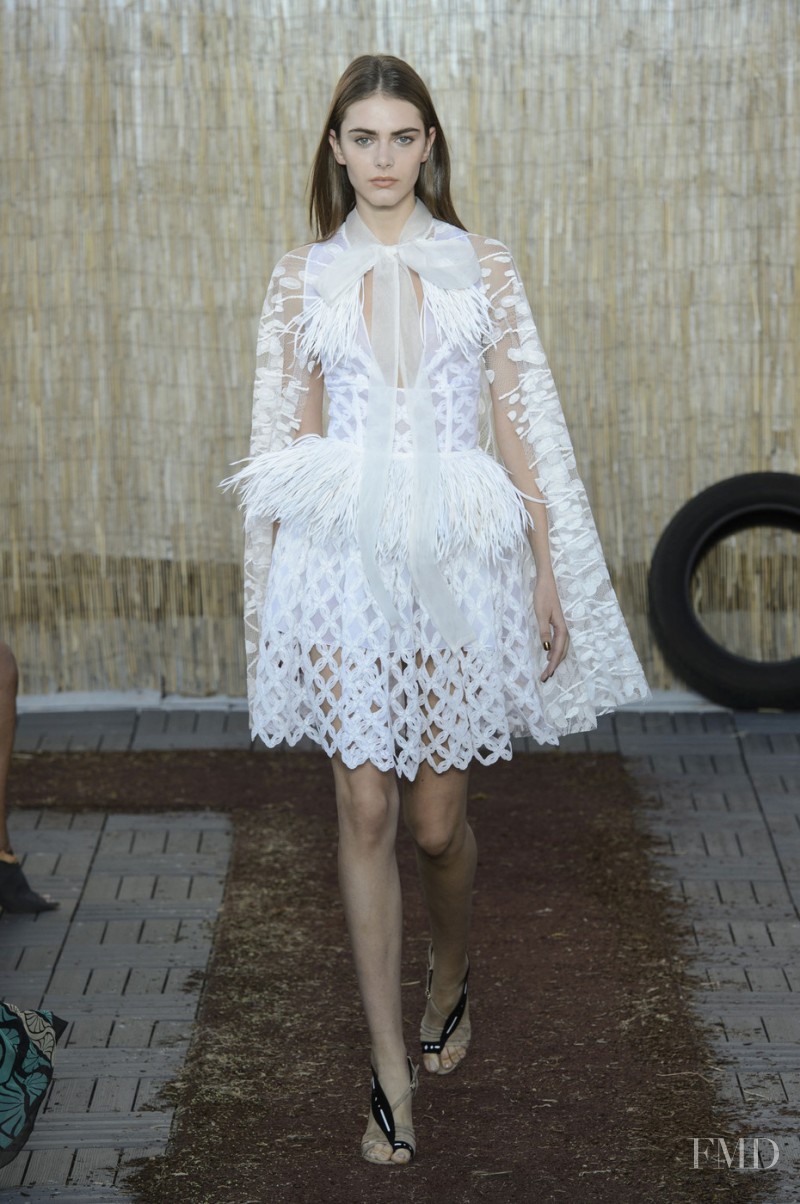 Anja Cihoric featured in  the Sophie Theallet fashion show for Spring/Summer 2016