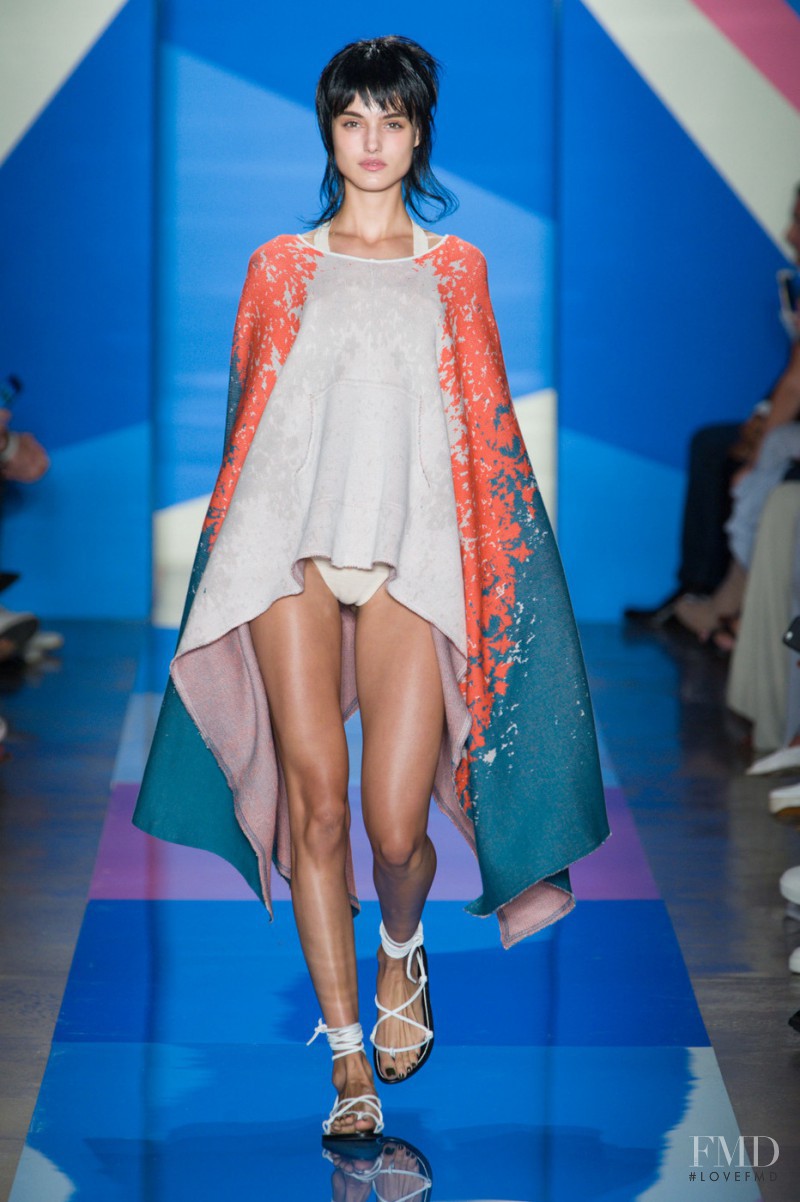 Blanca Padilla featured in  the Baja East fashion show for Spring/Summer 2016