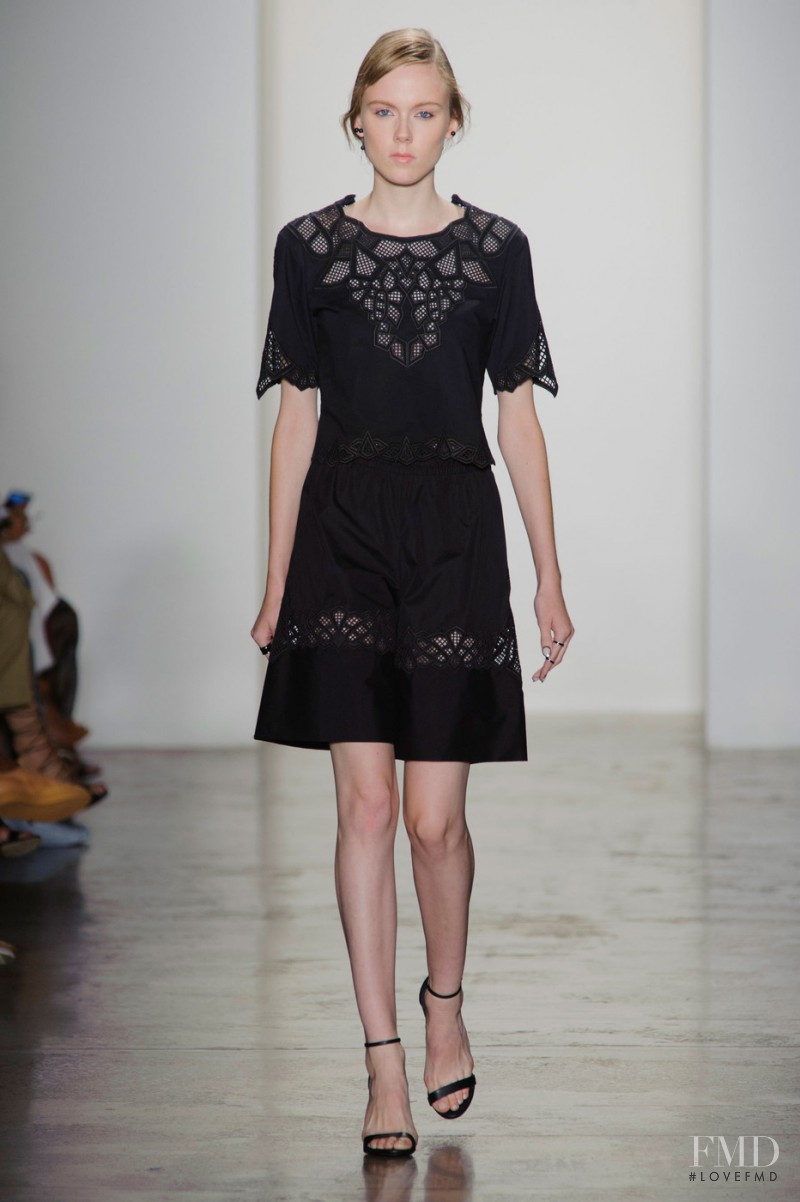 Kiki Willems featured in  the Jonathan Simkhai fashion show for Spring/Summer 2016