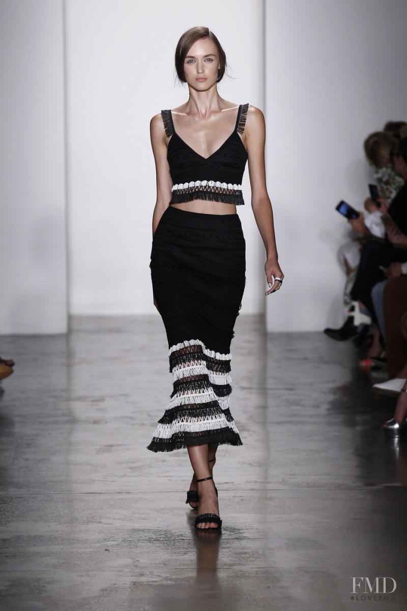 Stasha Yatchuk featured in  the Jonathan Simkhai fashion show for Spring/Summer 2016