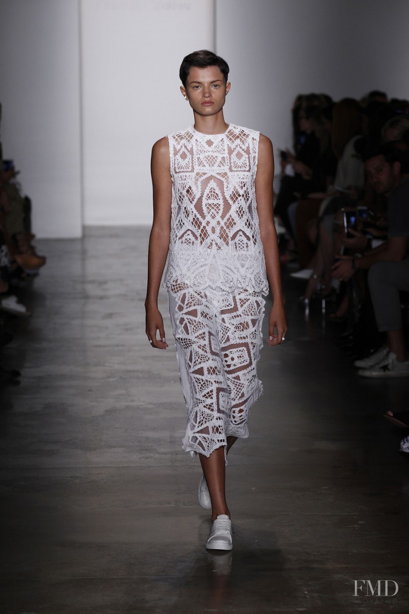 Isabella Emmack featured in  the Jonathan Simkhai fashion show for Spring/Summer 2016