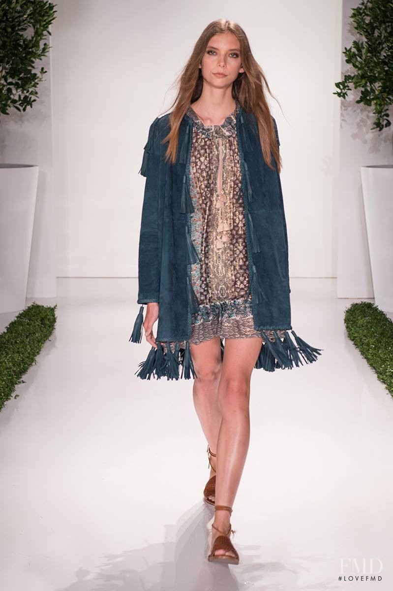 Paige Honeycutt featured in  the Rachel Zoe fashion show for Spring/Summer 2016