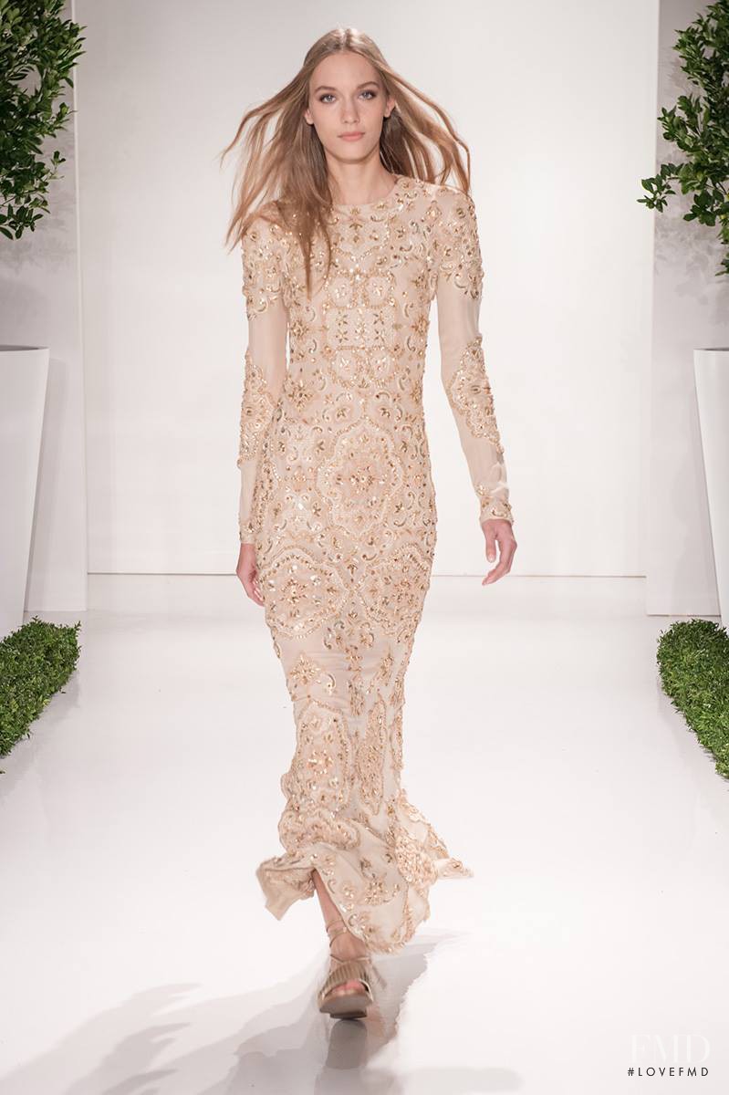 Vera Vavrova featured in  the Rachel Zoe fashion show for Spring/Summer 2016