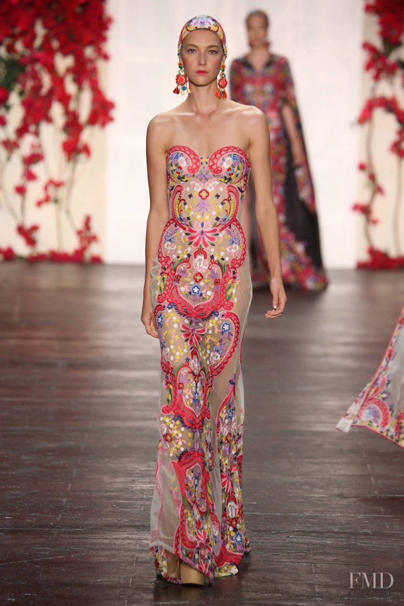 Stephanie Joy Field featured in  the Naeem Khan fashion show for Spring/Summer 2016