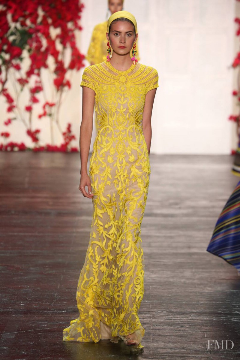 Kim Valerie Jaspers featured in  the Naeem Khan fashion show for Spring/Summer 2016