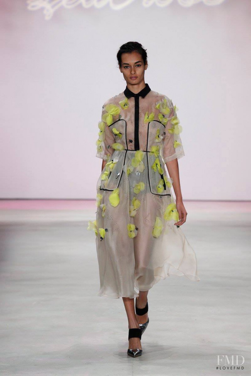Gizele Oliveira featured in  the Lela Rose fashion show for Spring/Summer 2016