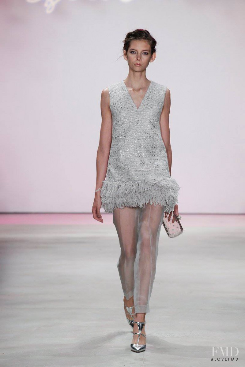 Paige Honeycutt featured in  the Lela Rose fashion show for Spring/Summer 2016