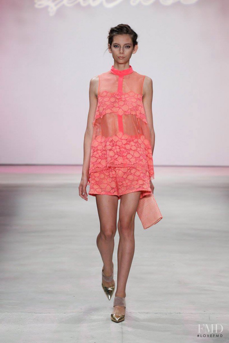 Paige Honeycutt featured in  the Lela Rose fashion show for Spring/Summer 2016