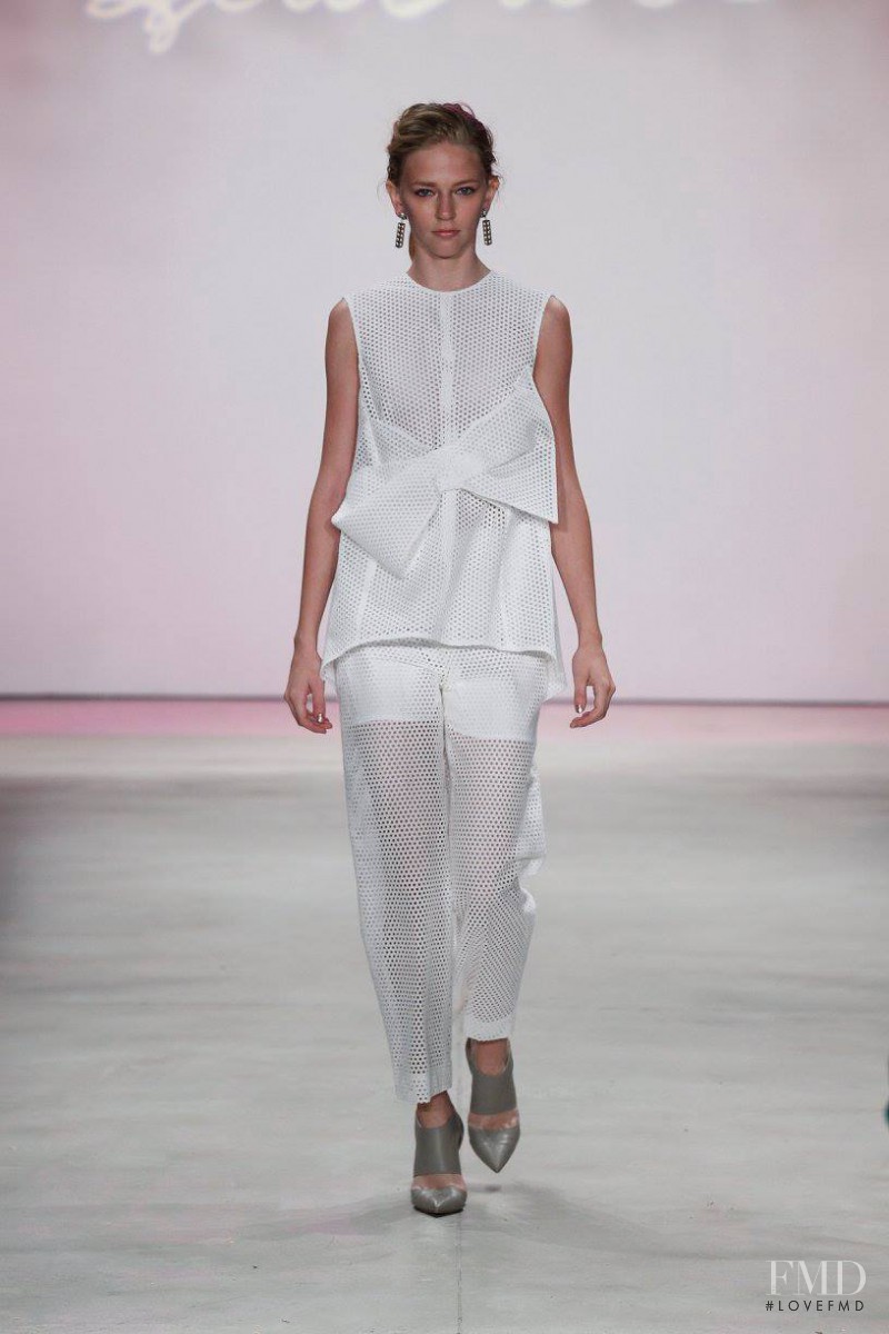 Samantha Bondurant featured in  the Lela Rose fashion show for Spring/Summer 2016
