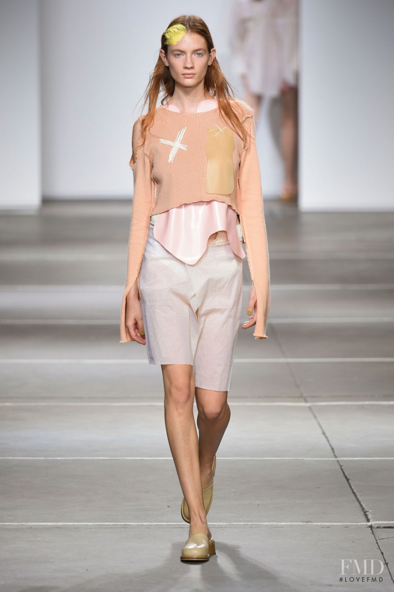 Kristin Zakala featured in  the Helen Lawrence fashion show for Spring/Summer 2015