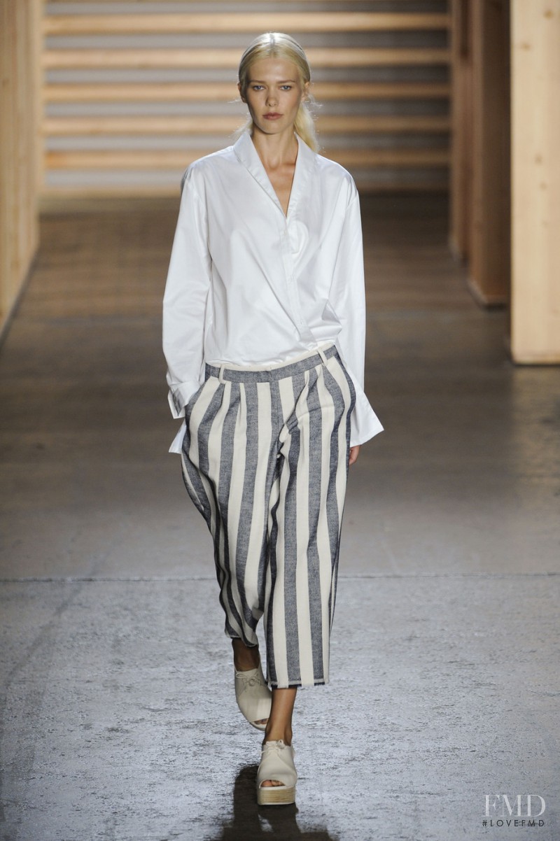 Rina Karuna featured in  the Tibi fashion show for Spring/Summer 2015