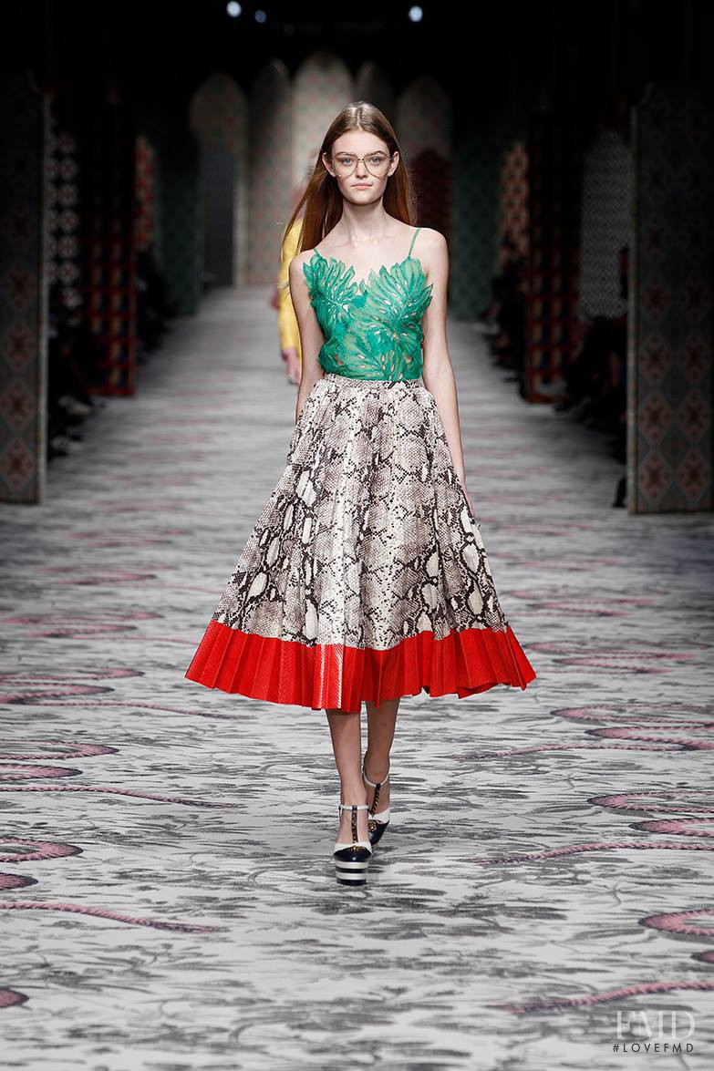 Willow Hand featured in  the Gucci fashion show for Spring/Summer 2016