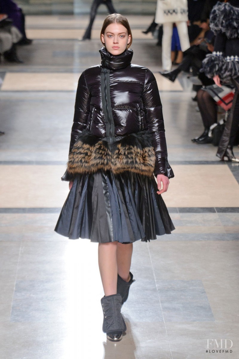 Tess Hellfeuer featured in  the Sacai fashion show for Autumn/Winter 2013