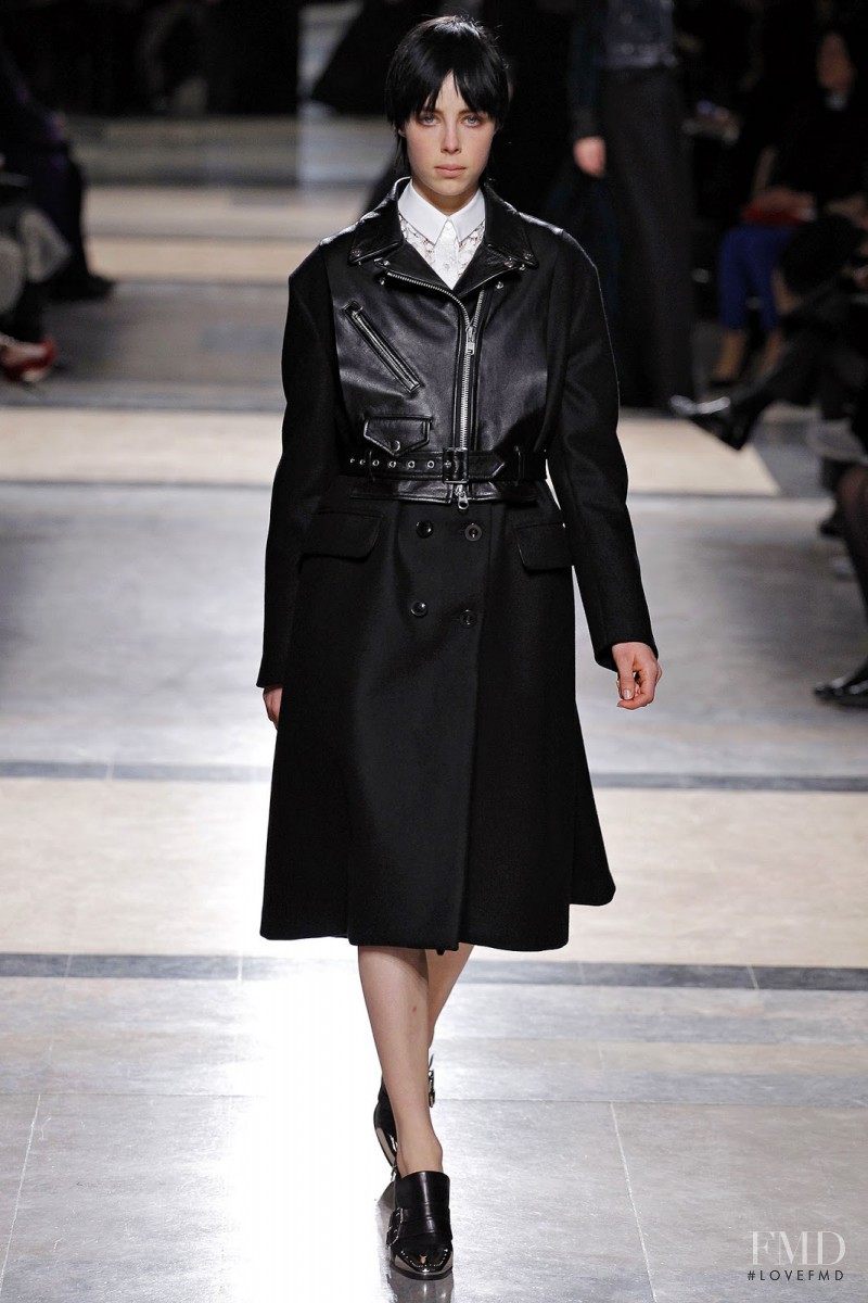 Edie Campbell featured in  the Sacai fashion show for Autumn/Winter 2013