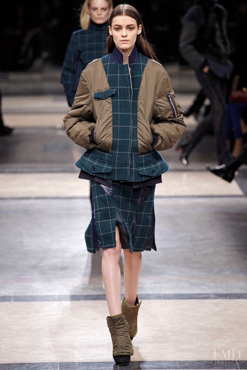 Kremi Otashliyska featured in  the Sacai fashion show for Autumn/Winter 2013