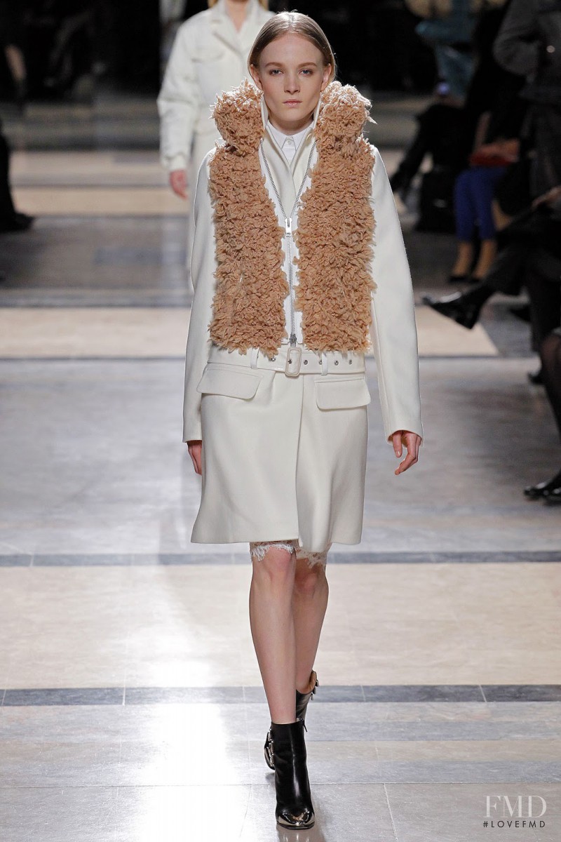 Maja Salamon featured in  the Sacai fashion show for Autumn/Winter 2013