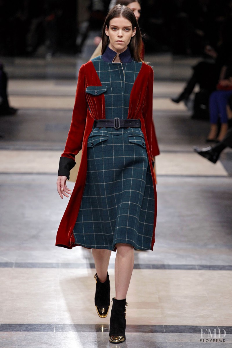 Meghan Collison featured in  the Sacai fashion show for Autumn/Winter 2013