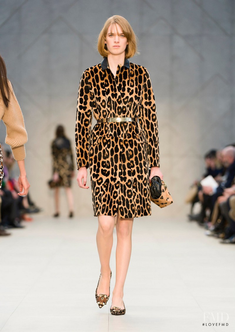 Ashleigh Good featured in  the Burberry Prorsum fashion show for Autumn/Winter 2013