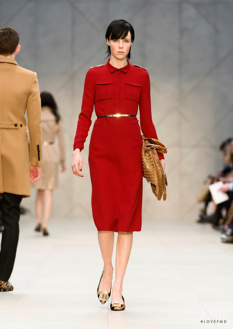 Edie Campbell featured in  the Burberry Prorsum fashion show for Autumn/Winter 2013