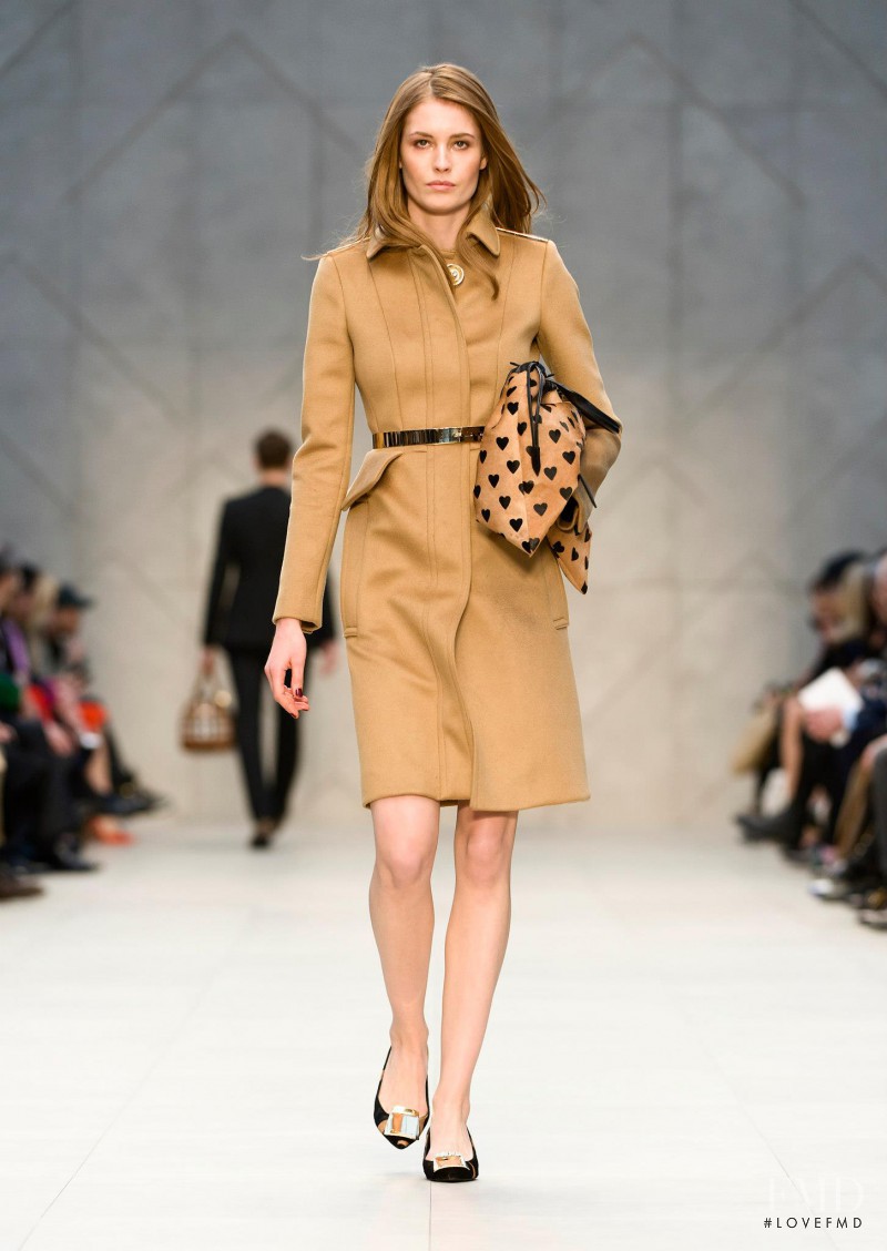 Nadja Bender featured in  the Burberry Prorsum fashion show for Autumn/Winter 2013