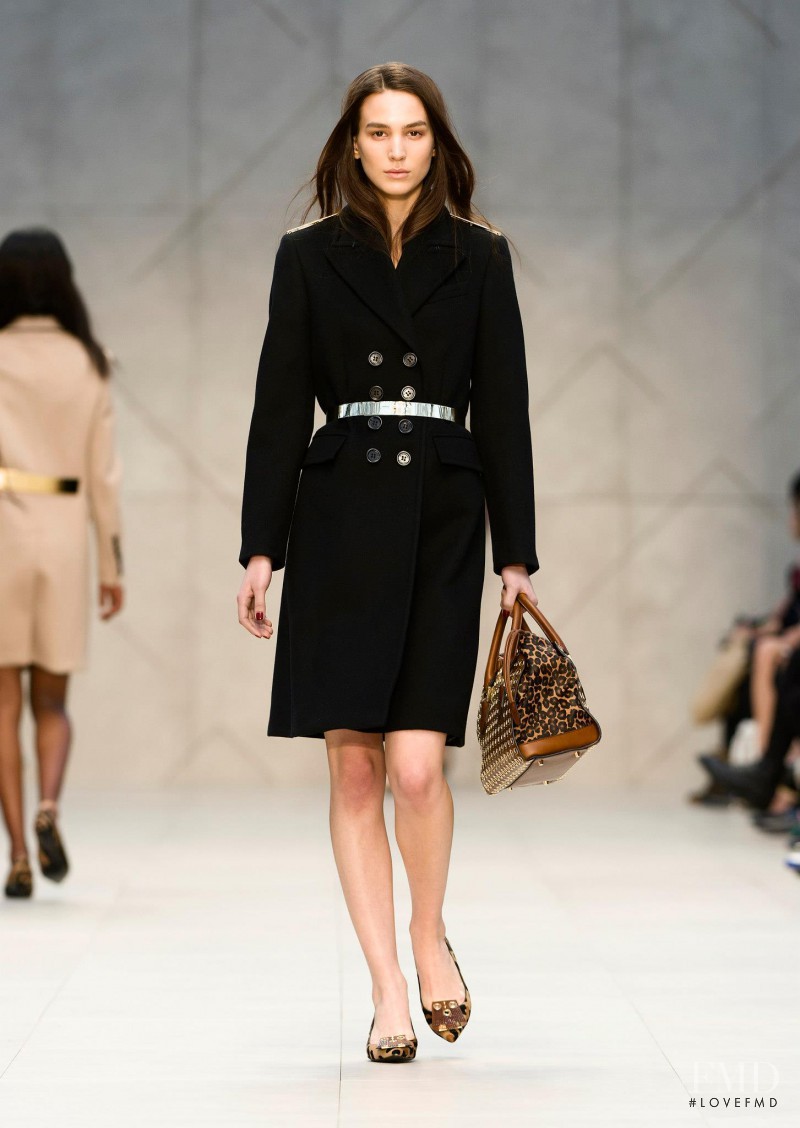 Mijo Mihaljcic featured in  the Burberry Prorsum fashion show for Autumn/Winter 2013