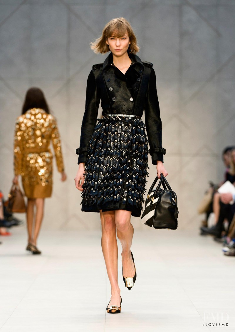 Karlie Kloss featured in  the Burberry Prorsum fashion show for Autumn/Winter 2013