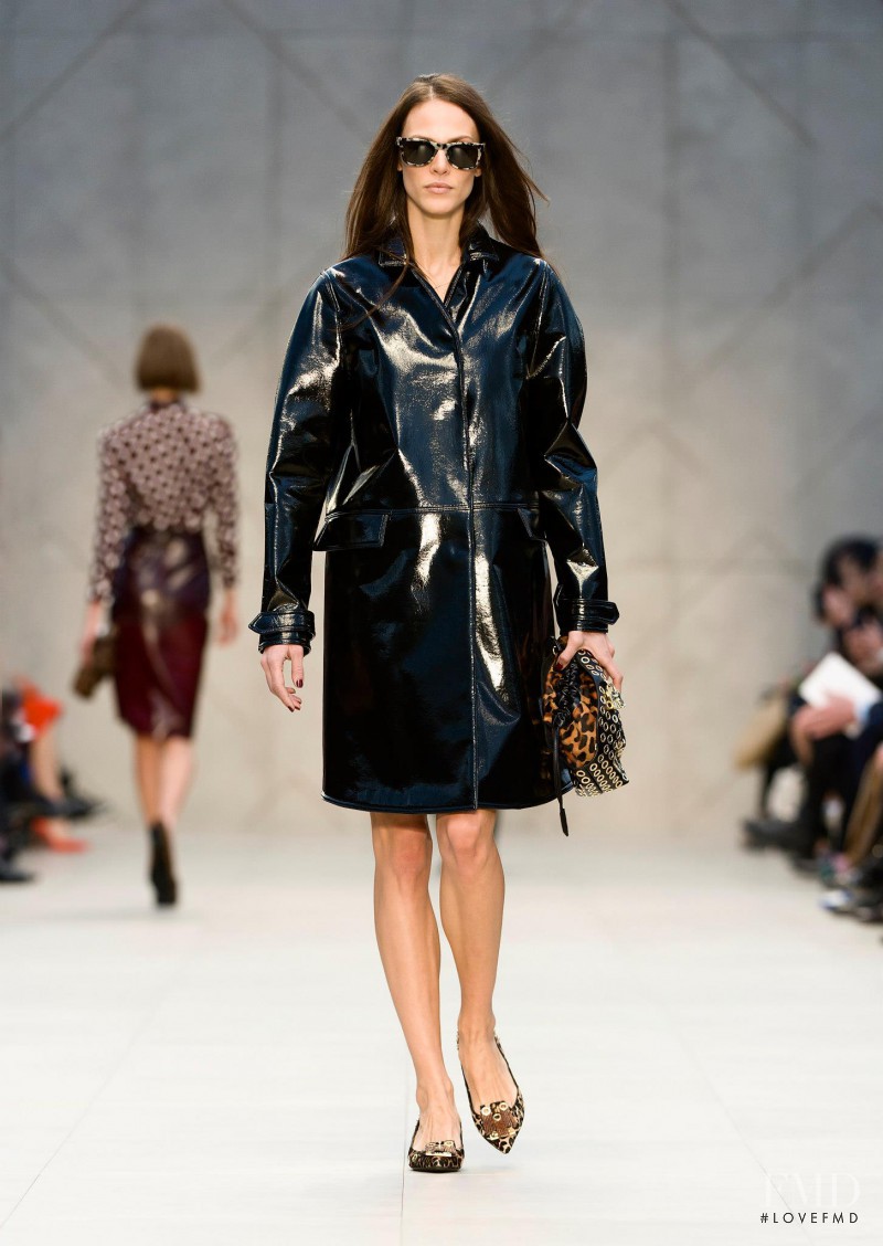 Aymeline Valade featured in  the Burberry Prorsum fashion show for Autumn/Winter 2013