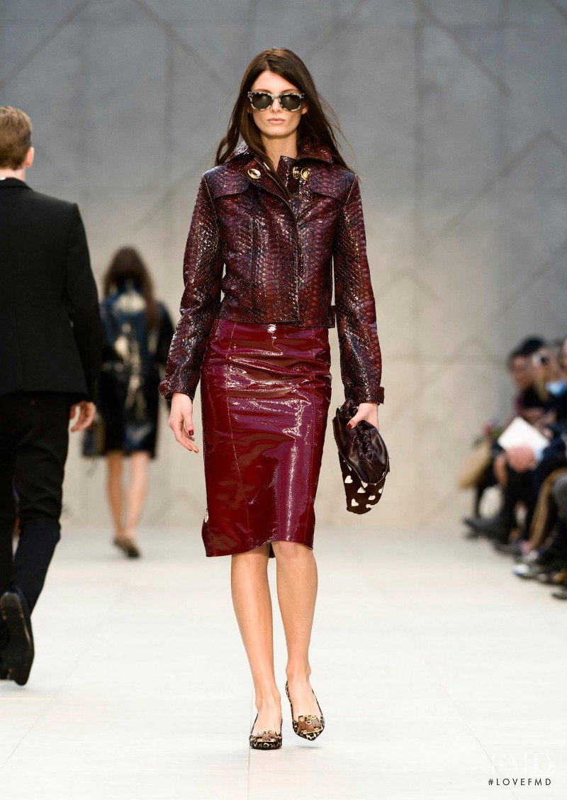 Ava Smith featured in  the Burberry Prorsum fashion show for Autumn/Winter 2013