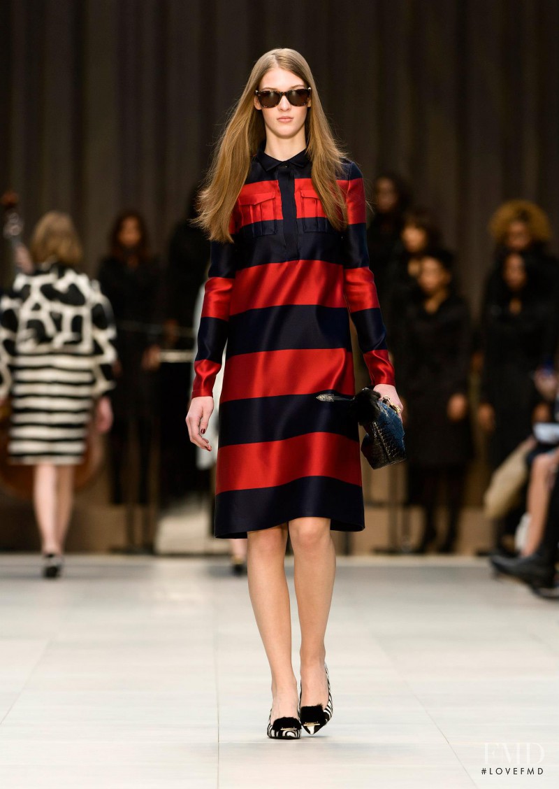 Elena Bartels featured in  the Burberry Prorsum fashion show for Autumn/Winter 2013