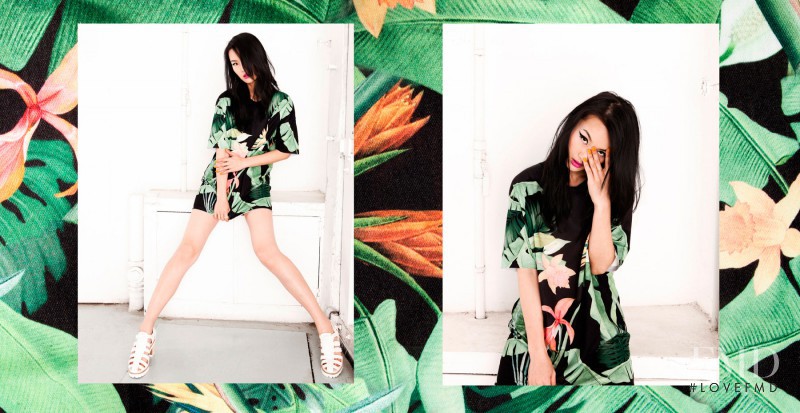 Gia Tang featured in  the Bershka There are no rules! lookbook for Spring/Summer 2014
