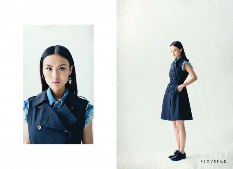 Gia Tang featured in  the (+)people advertisement for Spring/Summer 2014