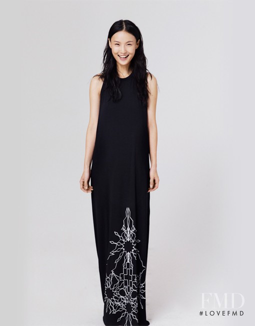 Gia Tang featured in  the Marcelo Burlon County of Milan lookbook for Spring/Summer 2014