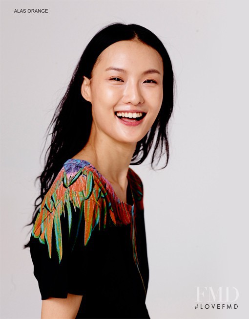 Gia Tang featured in  the Marcelo Burlon County of Milan lookbook for Spring/Summer 2014