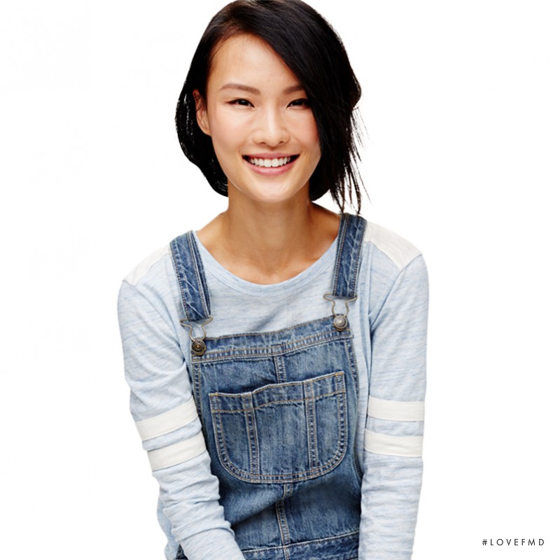 Gia Tang featured in  the Old Navy advertisement for Spring/Summer 2015