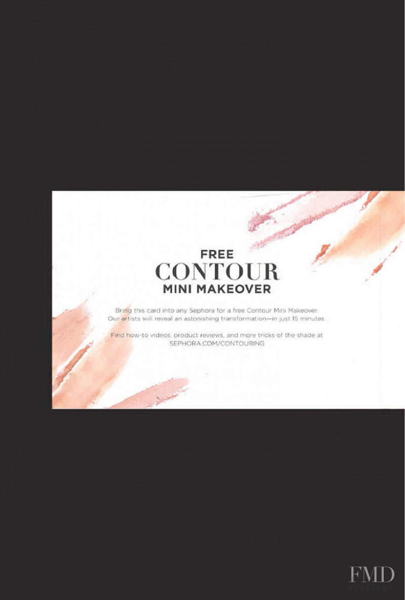 SEPHORA Contouring advertisement for Spring/Summer 2015
