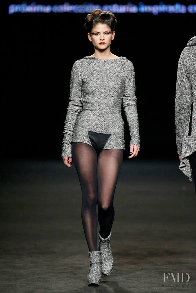 Alba Galocha featured in  the Celia Vela fashion show for Autumn/Winter 2015