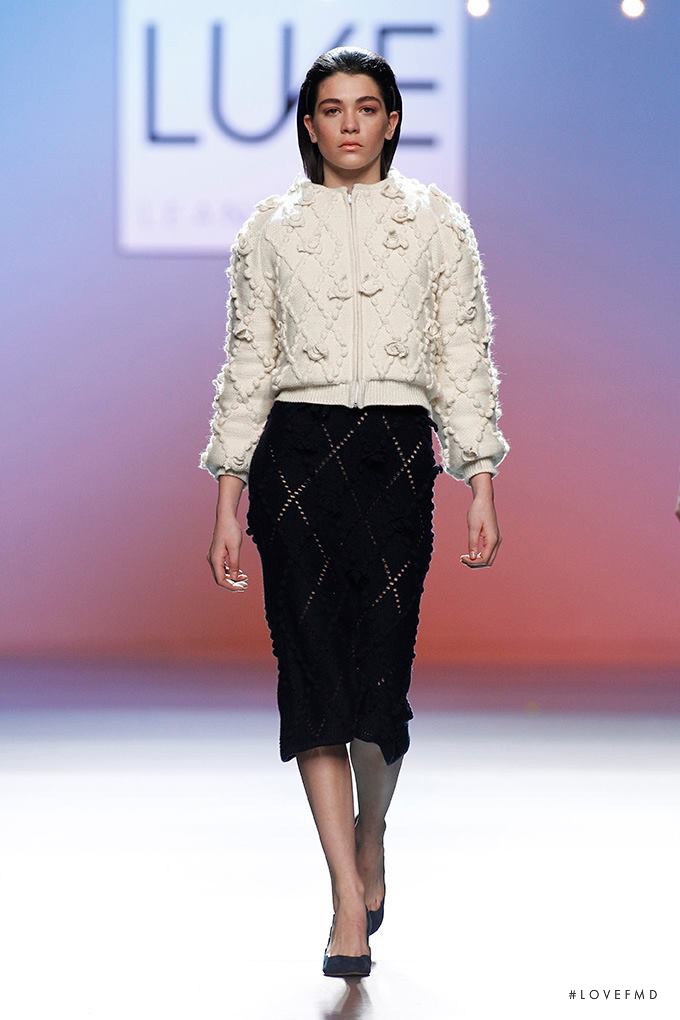 Steffy Argelich featured in  the Leandro Cano fashion show for Autumn/Winter 2015