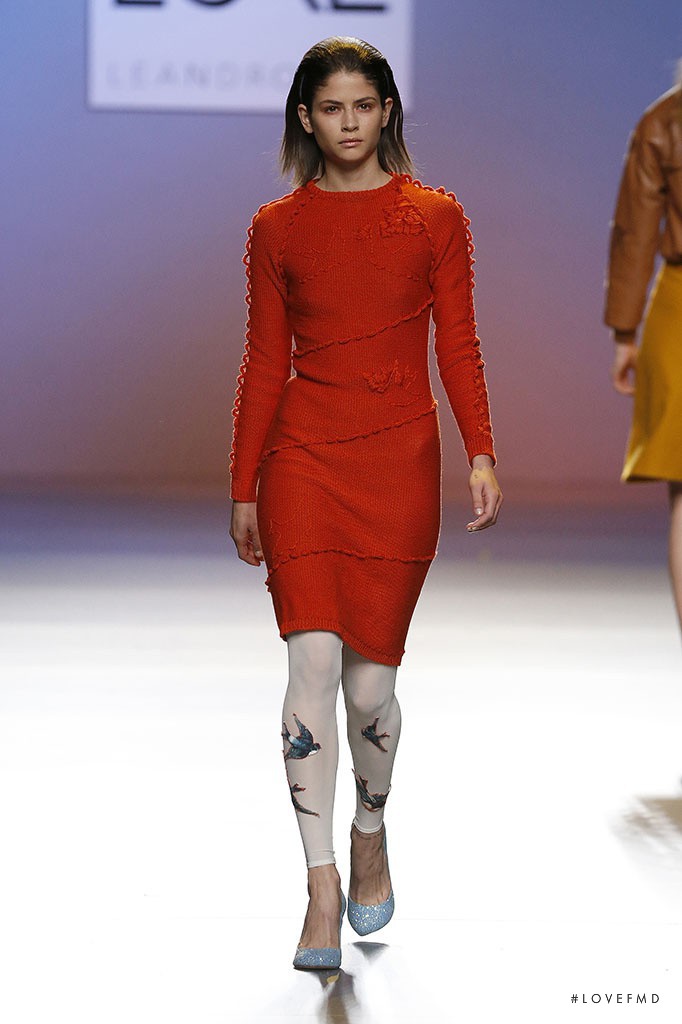 Alba Galocha featured in  the Leandro Cano fashion show for Autumn/Winter 2015