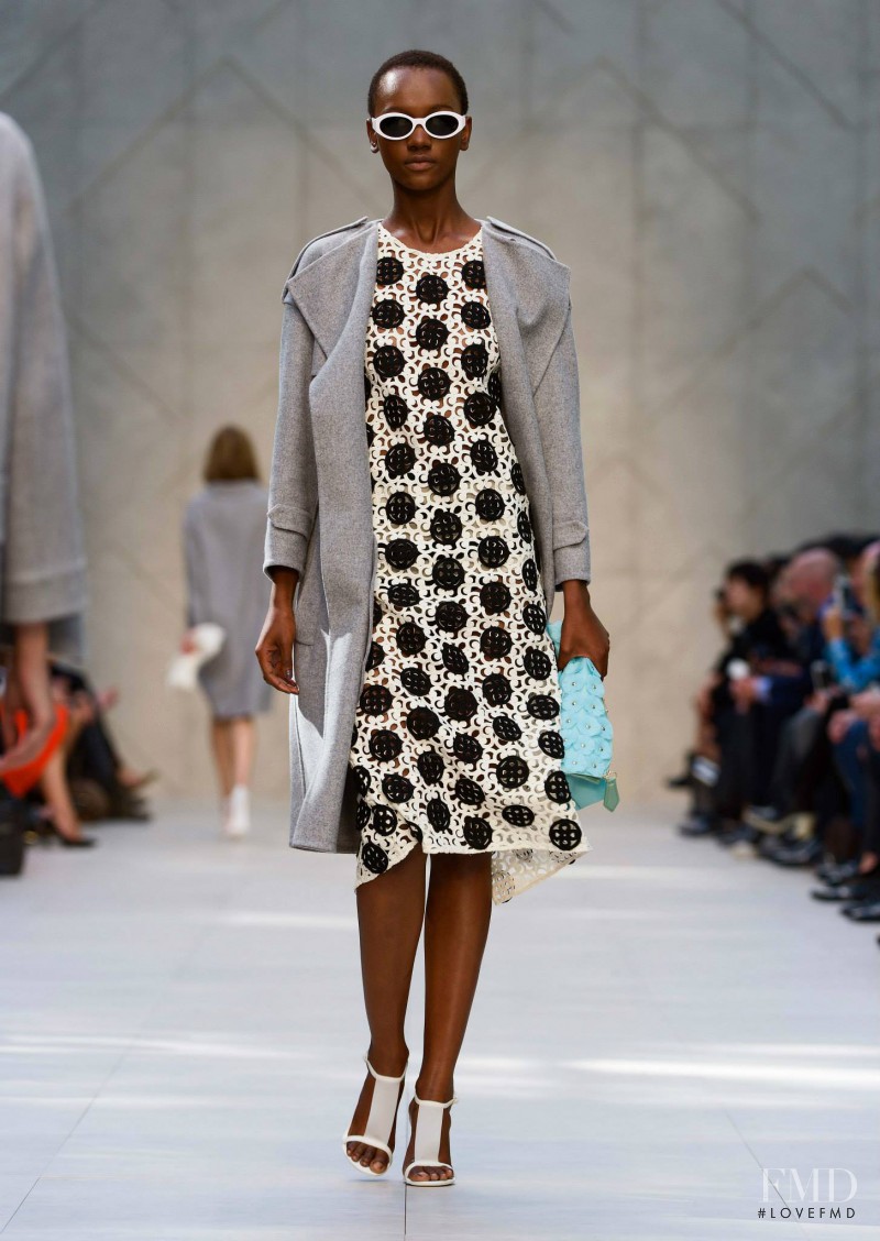 Herieth Paul featured in  the Burberry Prorsum fashion show for Spring/Summer 2014