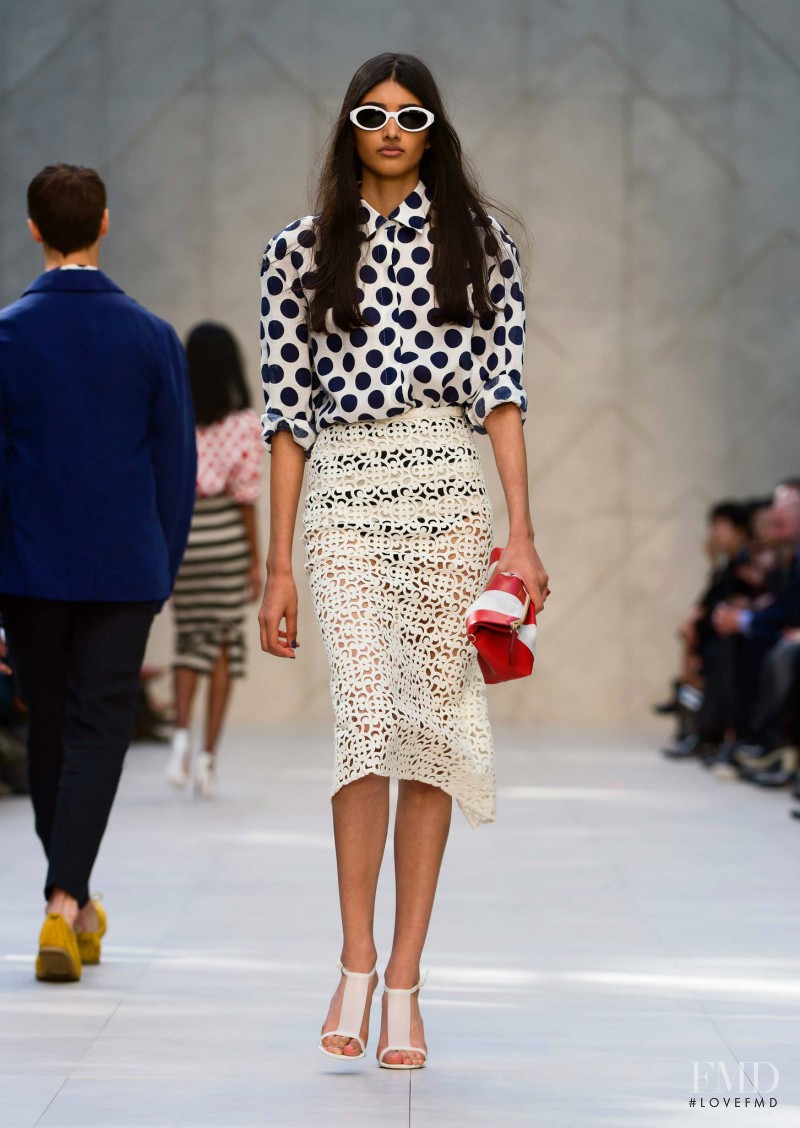 Neelam Johal Gill featured in  the Burberry Prorsum fashion show for Spring/Summer 2014