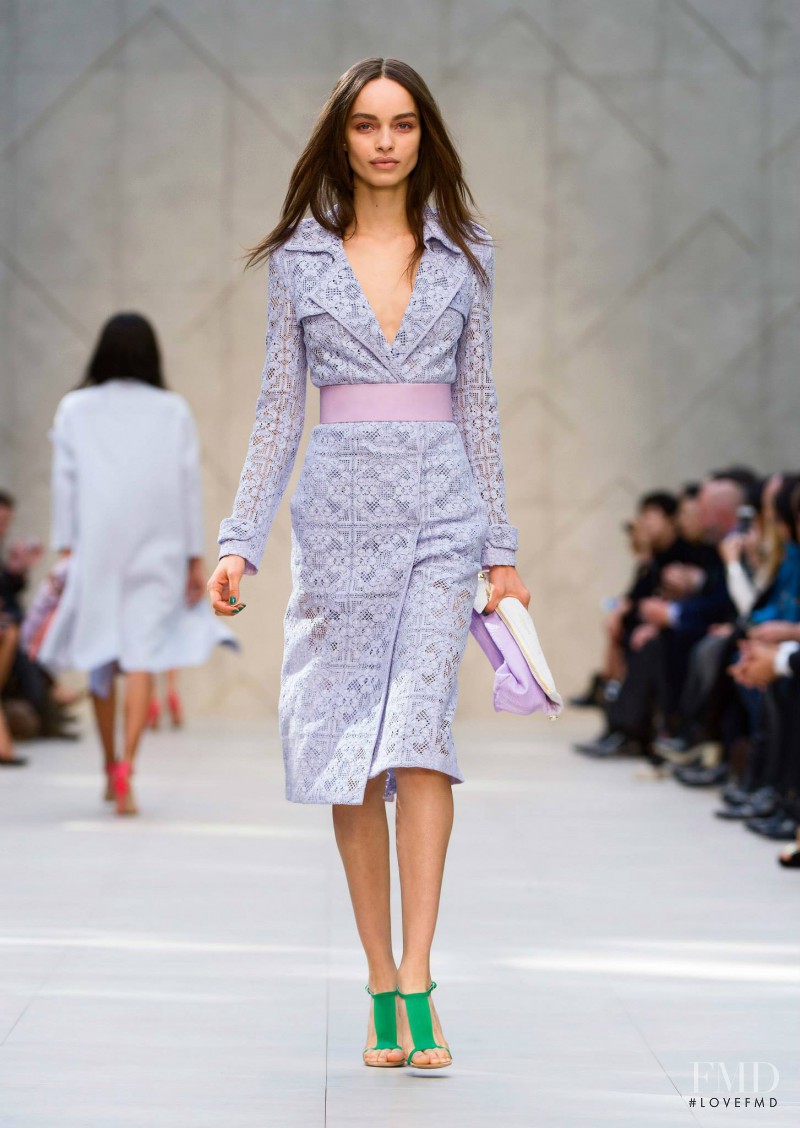 Luma Grothe featured in  the Burberry Prorsum fashion show for Spring/Summer 2014