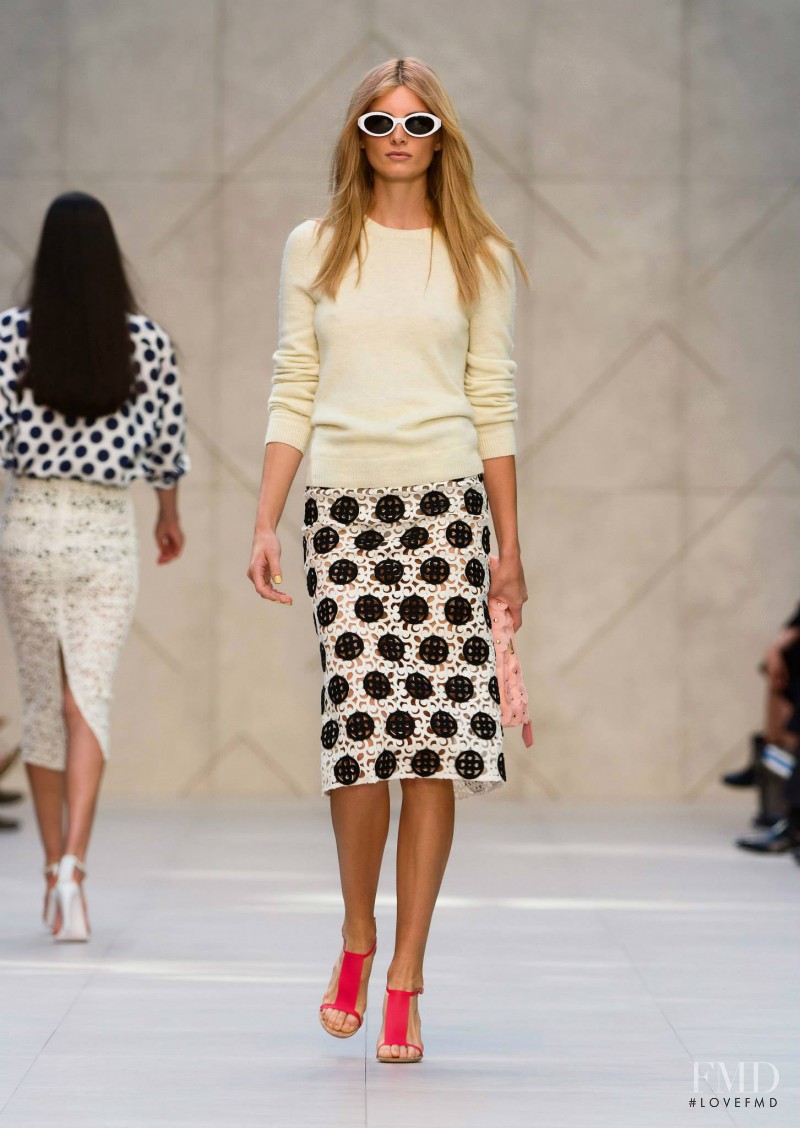 Ava Smith featured in  the Burberry Prorsum fashion show for Spring/Summer 2014