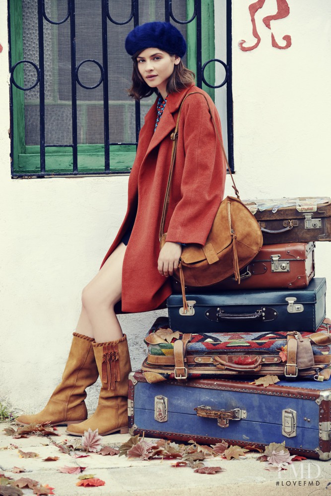 Alba Galocha featured in  the Mustang lookbook for Autumn/Winter 2015